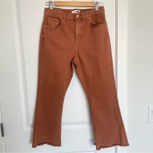 Loft High Waist Flare Crop Jeans - Picture 1 of 8